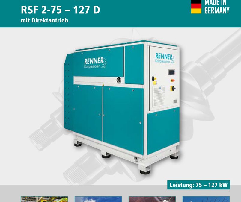 RennerSchrauben&shy;kompressoren RS 2-75 – 109 DRSF 2-75 – 127 D(Direktgetrieben)